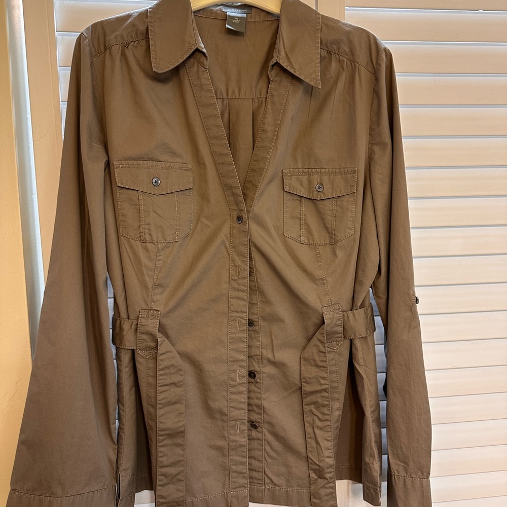 Ann Taylor SAFARI Light Utility Jacket